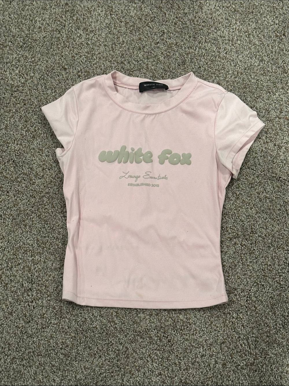 White Fox Boutique Light Pink Logo Tee